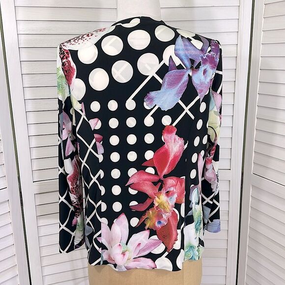 Georgede Paris Floral Polka Dot Women's Jacket Size 18 - Picture 8 of 9